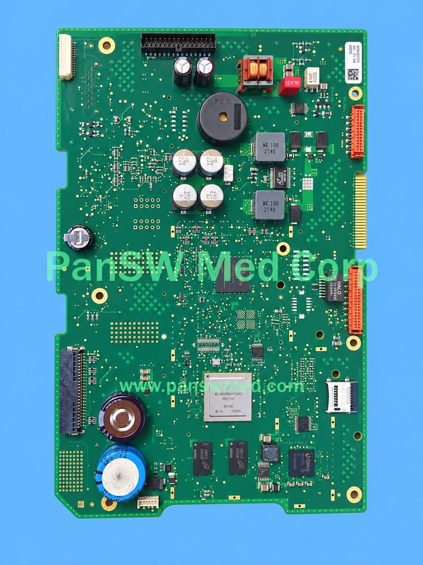 Philips MX500 mainboard with processor, memory components, multiple connectors, edge contacts and mounting holes